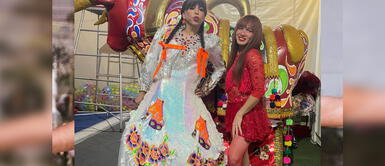 La Uchulú' hizo de las suyas en La Uchulú' hizo de las suyas en "El reventonazo de la Chola" y sufre caída