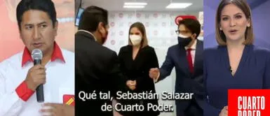 Sebastián Salazar y Tatiana Alemán se convirtieron en tendencia. Se burlan de los conductores de Cuarto Poder tras pedir a Cerrón una entrevista y no les acepta