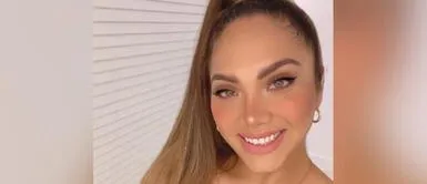 Isabel Acevedo y outfit pedrería Isabel Acevedo refleja glamour con un electrizante look de plumas y pedrería tornasolada