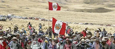 Problema. Pobladores creyeron en el primer diálogo. Ahora quieren soluciones concretas. Mientras tanto, vías se mantienen bloqueadas en Huaylla Huaylla. Foto: Andina Acusan a Guido Bellido de no querer solucionar el conflicto de Las Bambas