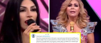 Gisela Valcárcel y Allison Pastor vivieron un tenso momento en Reinas del show. Gisela Valcárcel escribe en redes "agradece por todo" y usuario la encara que "humilló" a Allison en TV