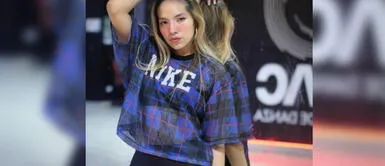 Alondra Huarac y outfit Alondra Huarac se impone en concurso de belleza con glamuroso vestido de sirena rojo