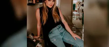 Hija de Mariana Vértiz vestido tie dye Hija de Mariana Vértiz revela la influencia de la moda de los 90 con vestido denim deslavado