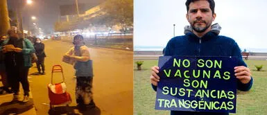 Usuarios denuncian a activistas antivacunas que están en contra del uso de mascarillas Colectivo antivacunas que se opone al uso de las mascarillas se reúne al aire libre sin protocolos