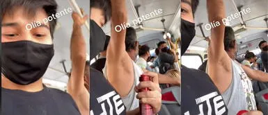 Joven se viraliza tras echarle desodorante a un pasajero que "olía potente". TikTok: Joven se viralizó tras echarle desodorante a un pasajero por el mal olor