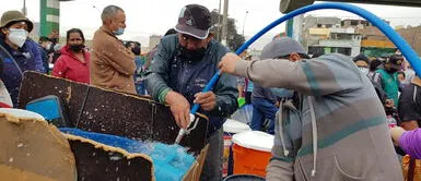 Vecinos de SJL ante corte de agua por aniego: Vecinos de SJL ante corte de agua por aniego: