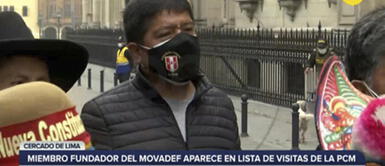 El registro de visitas da cuenta del ingreso de Tito Rojas a la PCM este martes SUTEP negó que César Tito Rojas los represente reprochan su asistencia a la PCM