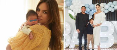 Natalie Vértiz sorprendió a sus fans con tiernas fotos de su segundo hijo. Foto: Instagram Natalie Vértiz conmueve al mostrar el rostro de su bebé tras cumplir un mes de nacido