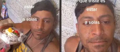 Albañil se celebra cumpleaños sin compañía y conmueve en las redes sociales Albañil se celebra cumpleaños sin compañía y conmueve en las redes sociales