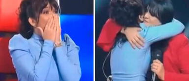 Daniela Darcourt llora de emoción con su madre Daniela Darcourt se emociona hasta las lágrimas al ver a su mamá cantando en La Voz Senior