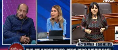 Héctor no hizo mea culpa, pero su ofreció disculpas a colega congresista. Héctor Valer tras ofender a congresista: "A la mujer se le debe tratar por su capacidad intelectual”