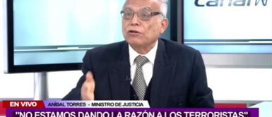 Aníbal Torres aseguró que Cerrón es líder de Perú Libre, pero no puede pretender invadir campo del Gobierno. Aníbal Torres sobre Fujimori: “Es un criminal, ¿por qué va a tener un trato distinto?”
