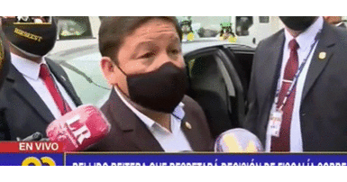 Guido Bellido revela que está recibiendo amenazas. Guido Bellido se pone faltoso con periodista al pedirle que se le lave el oído