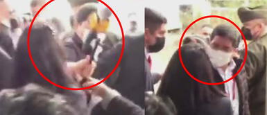 Equipo de prensa de Pedro Castillo intentó agredir a periodista. Acusado por agresión a reportera viajará a México y Estados Unidos con Pedro Castillo