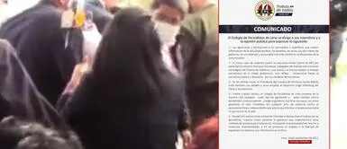 Colegio de Periodistas de Lima condena agresión a reporteros y acudiría a instancias internacionales Colegio de Periodistas de Lima condena agresión a reporteros y acudiría a instancias internacionales