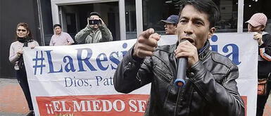 Jota Maelo, líder de La Resistencia. Líder de La Resistencia lanza advertencia tras abrirse investigación en su contra