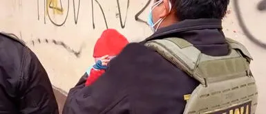 abandonan a bebé de 3 meses de nacido. Madre del menor es paciente psiquiátrica. Bebé de tres meses fue abandonado en la plazuela El Socorro en Huaura