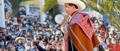 Pedro Castillo en campaña electoral. Puestos claves en el Estado: militantes y colaboradores de Perú Libre ocupan cargos importantes