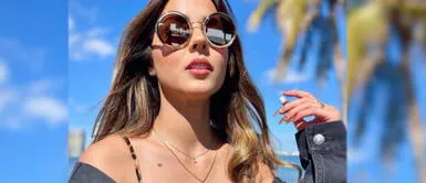 Luciana Fuster y top corsé Luciana Fuster revive el furor por los tops estilo corsé con versátil y osado diseño en denim