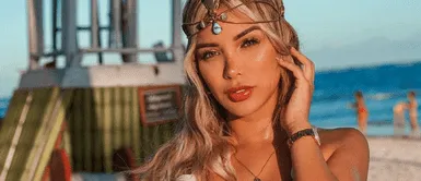 Paula Manzanal y bikini terciopelo Paula Manzanal realiza hit de verano con opulento bikini aterciopelado desde lujosa mansión