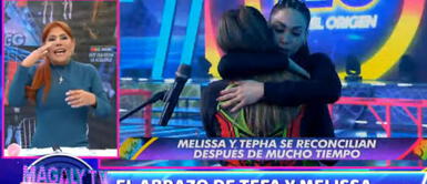 Magaly Medina habla del abrazo de Melissa y Tepha Magaly Medina sobre abrazo de Melissa y Tepha: "Solo falta que Gisela y yo lloremos juntas"