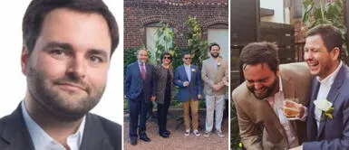 Alberto de Belaunde contrajo matrimonio con Diego Carranza. Excongresista Alberto de Belaunde se casó con su novio en Estados Unidos | FOTOS