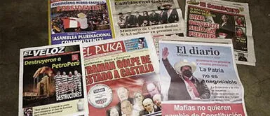 Estos diarios están circulando en Cercado de Lima. Pedro Castillo: aparecen medios impresos apoyando al gobierno y atacando a la oposición