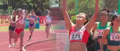 Anita Poma no iba primera antes de los 400 metros finales, pero recordó la sangre peruana que tiene y remontó la carrera. ¡Victoria peruana!: Anita Poma obtuvo el primer lugar en los 800 metros del Sudamericano U18