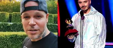 Residente comparó la música de J Balvin con un carrito de hot dog. Foto: composición LR / CNN/ captura video René Grammy 2021: René manda contundente mensaje a J Balvin tras su crítica a los premios