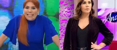 Magaly Medina molesta con Andrea Llosa Magaly Medina contra Andrea Llosa: "La competencia a veces está dentro de nuestra casa"
