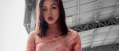 Dayanita conquista con un outfit protagonizado por un vistoso top estilo corsé. Dayanita se apodera de la tendencia lencera con un vistoso top estilo corsé de animal print