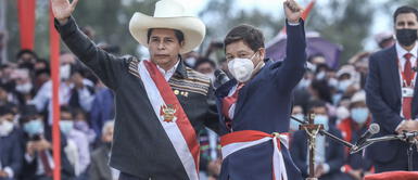 Pedro Castillo y Guido Bellido. Bellido sobre Castillo: "Quieren separarnos. Yo hago lo que dice el Presidente"