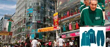 Los conjuntos de 'Squid Game' se encuentran desde 50 soles en Internet. Negociantes de Gamarra ponen a la venta uniformes de la serie 'El juego del calamar'