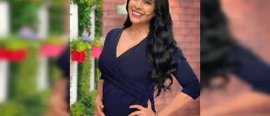 Maricarmen Marín y vestido embarazo Maricarmen Marín celebra su cumpleaños con exquisito vestido borgoña que destaca su 'baby bump'