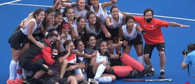 Selección peruana de hockey femenino clasificó a la Copa Panamericana por primera vez en su historia. Foto: Hockey Perú/Twitter Hockey femenino: Perú campeonó en el PanamChallenge 2021