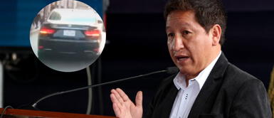 Vehículo de Guido Bellido casi causa accidente en el Centro de Lima por evitar a la prensa Vehículo de Guido Bellido casi causa accidente en el Centro de Lima por evitar a la prensa