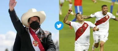 Pedro Castillo felicita a la Selección Peruana. Pedro Castillo a selección peruana: "Muchas gracias por esta alegría al pueblo"