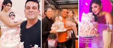 Christian Domínguez y Pamela Franco celebraron el séptimo mes de su bebé María Cataleya. Pamela Franco y Christian Domínguez festejan el séptimo cumple mes de su hijita con tierno detalle
