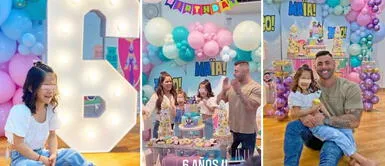 Andrea San Martín y Sebastián Lizarzaburu sorprendieron a su hija Maia con una linda fiesta de cumpleaños. Andrea San Martín y Sebastián celebran el cumpleaños de su hija a lo grande con hermosa decoración