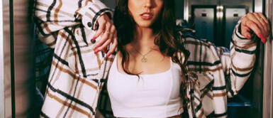 Luciana Fuster Luciana Fuster y la magia del "street style" en sus pantalones metalizados