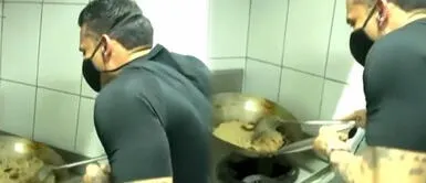 Christian Domínguez se olvida de prender la hornilla al cocinar Christian Domínguez intenta hacer chaufa EN VIVO, pero no enciende la cocina