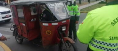 El mototaxista se movilizaba por la avenida Alcides Vigo. Foto: Municipalidad de Surco El mototaxista se movilizaba por la avenida Alcides Vigo. Foto: Municipalidad de Surco