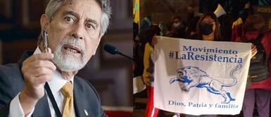 La Resistencia irrumpió con insultos presentación de libro de Francisco Sagasti Grupo ‘La Resistencia’ irrumpe violentamente la presentación de libro de Francisco Sagasti