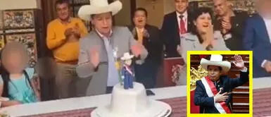 Pedro Castillo celebró su onomástico 52 junto a su familia en Palacio de Gobierno. Pedro Castillo protagoniza divertido blooper al intentar apagar las velas de su torta de cumpleaños que terminó así