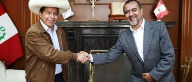 Íber Maraví se reunió con Pedro Castillo en Palacio de Gobierno Íber Maraví se reunió con Pedro Castillo en Palacio de Gobierno