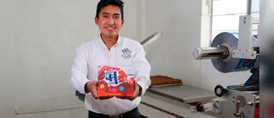 El ingeniero agroindustrial de 27 años nació en el VRAEM, Ayacucho. Creador de galletas contra la anemia infantil abre planta de fabricación en Perú