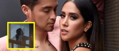 La conductora de 'América hoy' fue captada por las cámaras de 'Amor y fuego'. Melissa Paredes: Muestran imágenes que habría regresado a la casa de Rodrigo Cuba