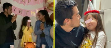 El futbolista evidenció su amor incondicional a su pequeña Mía en su onomástico. Melissa Paredes luce junto al 'Gato' Cuba y él la ignora en el cumpleaños de su hija | VIDEO