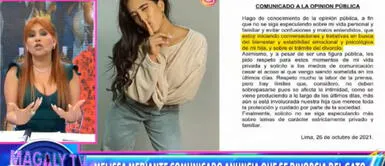 Magaly Medina critica comunicado de Melissa Paredes Magaly Medina explota contra Melissa Paredes: "Tú originas los malos entendidos y especulaciones"