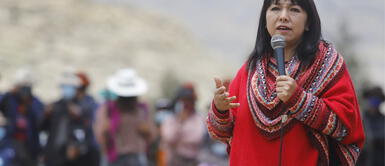 Mirtha Vásquez estuvo en Cotabambas, en la región de Apurímac. Foto: PCM Mirtha Vásquez sobre nuevo pacto social: "no necesariamente significa una asamblea constituyente”